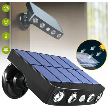 Venkovní osvětlení SOLÁRNÍ LAMPA VENKOVNÍ VODĚODOLNOST JASNÁ NÁSTĚNNÁ LED LAMPA DO ZAHRADY