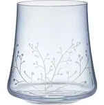 Set modrých skleniček s přírodním motivem