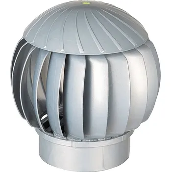 Střecha Ventilační rotační hlavice Dalap DORN P 160 Silver DORN P, Ø 160 mm, stříbrná