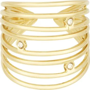 Prsten GLOW nastavitelný prsten z pozlacené oceli