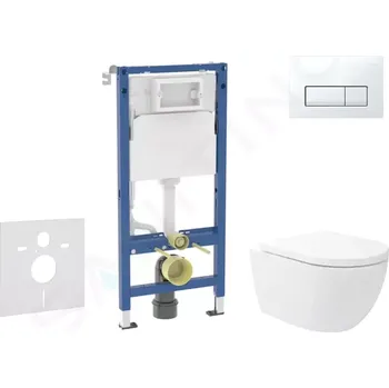 Geberit Duofix Set předstěnové instalace, klozetu Oudee Vortex a sedátka softclose, tlačítko Delta50, alpská bílá, SANI11CA3181B
