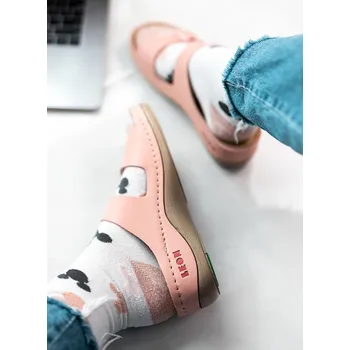 Dámská zdravotní obuv Leon 908 Dámská kožená zdravotní obuv - Růžová Velikost: 39