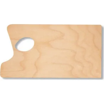 Paleta na barvy Dřevěná malířská paleta KOH-I-NOOR 21x39cm, velká s otvorem