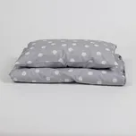Tulimese Povlečení šedá klubíčka ROZMĚRY POVLAKU NA PEŘINU: POVLAK NA PEŘINU 100X135 CM, ROZMĚRY POVLAKU NA POLŠTÁŘ: POVLAK NA POLŠTÁŘ 60X40 CM