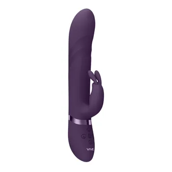Vibrátor VIVE Nari - Vibrating and Rotating Beads, G-Spot Rabbit - Purple