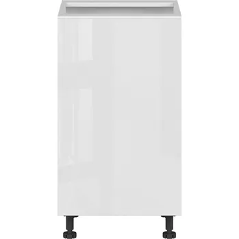 Black red white D-50/82 dolní skříňka P/L kuchyně Top Line Zvolte stranu: levé provedení, Barva korpusu skříněk: Šedá grenola, Zvolte barvu dvířek: Bílá lesk