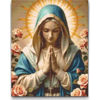 Diamantové malování Diamantové malování - Modlící se Marie Velikost: 30x40cm, Rámování: Pouze srolované plátno, Diamanty: Kulaté