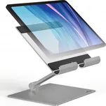 Durable Rise 8940, kovový stolní držák tabletu s flexibilním ramenem, stříbrný