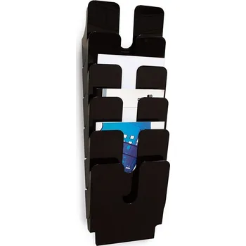 Kancelář DURABLE prospektový stojan FLEXIPLUS 6 černý, pro formáty A4