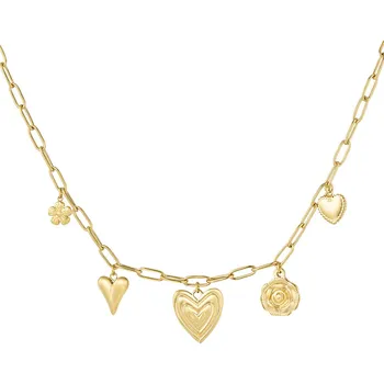 Náhrdelník CHIC LOVE náhrdelník z pozlacené chirurgické oceli