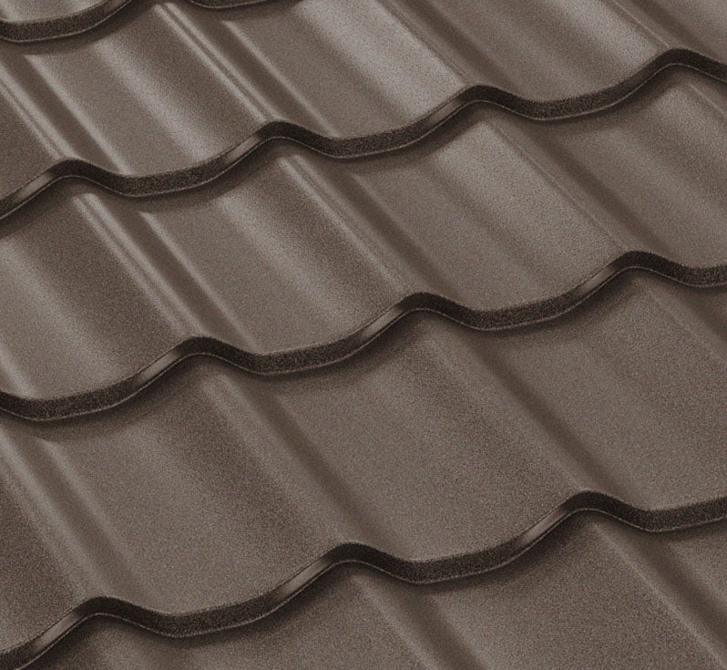 BILKA CLASIC - plechová střešní krytina - MATNÁ SP35 Barva: RAL 8019 / šedohnědá