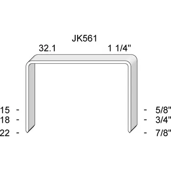 Spona do sešívačky Spony do sponkovačky na krabice JOSEF KIHLBERG JK 561-18G