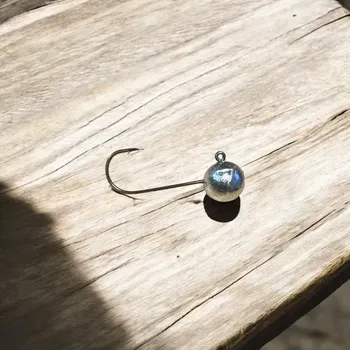 Rybářský háček RYVAFISHING-JIGOVÁ HLAVA KOULE 7G/HÁČEK KUMHO VEL.4 - 5KS