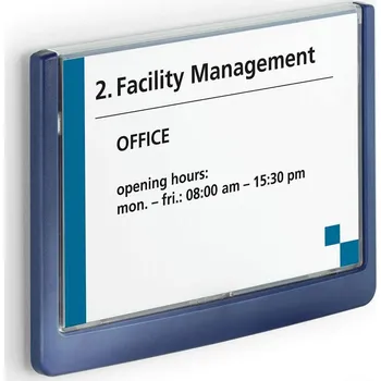 Archivační box Durable 4861, orientační štítek CLICK SIGN 149x105,5 mm, modrá