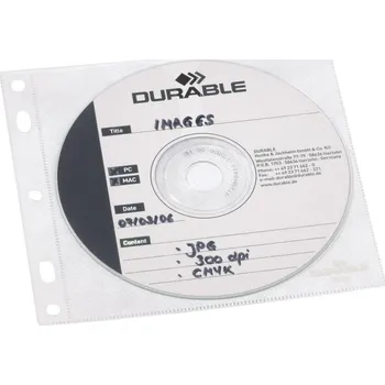 Příslušenství pro datový nosič Durable 5239 obal na CD/DVD do kroužkového pořadače 10 ks