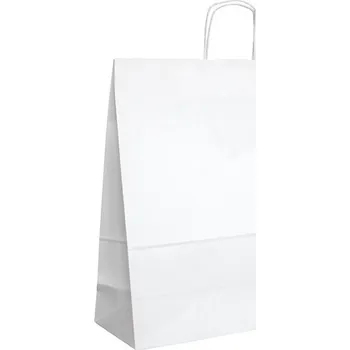 Nákupní taška Harmanec-Kuvert Papírová taška velká s krouceným uchem 45x17x48 cm, bílá, do 10 kg