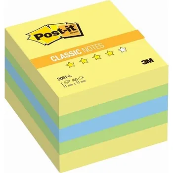 3M Post-it samolepící kostka Lemon, rozměr 51x51 mm, 400 lístků
