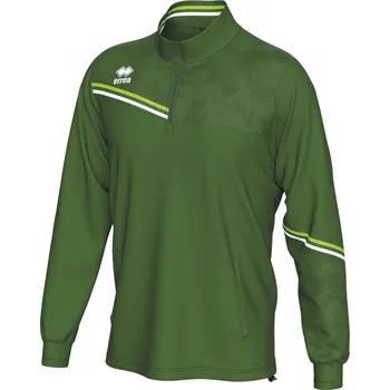 Pánská mikina ERREA´ ERREA ELIAS Tréninková mikina BARVA: khaki - neon zelená - bílá, Velikost: YXS Technická tréninková mikina s polovičním zipem a otvory na palce