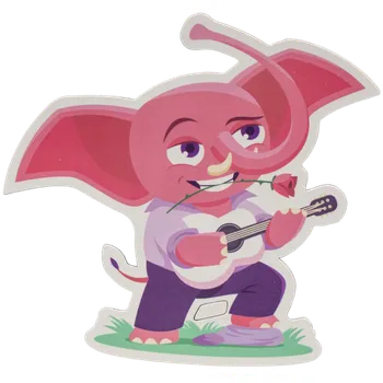 Merch Sexy Elephant – sběratelský magnet Kytara