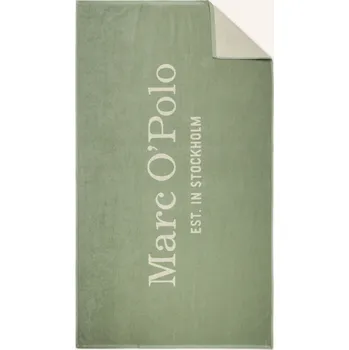 Marc O'polo Plážová Osuška Statement, světle zelená / bílá