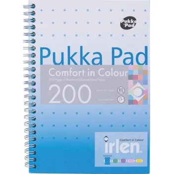 Blok Pukka Pad Spirálový Blok Pukka Irlen Pad A5, Colour, linka, 200 stran, Turquise