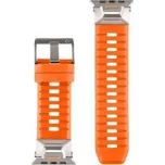 Řemínek TACTICAL Tough pro Apple Watch Ultra 49mm / 45mm / 44mm / 42mm - fluor elastomer - oranžový