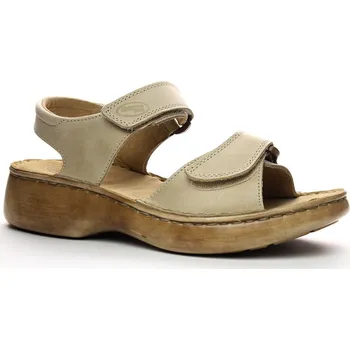 Dámské sandále ORTO PLUS 2046-02 béžová, dámské sandály vel.38 (zdravotní obuv)