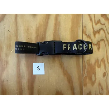 Obojek pro psa Obojek Forever Fracek black Velikosti: S zlaté písmo