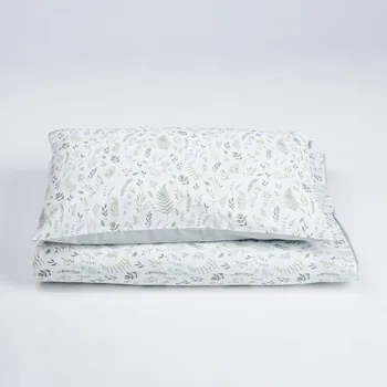 Povlečení Tulimese Povlečení svěží kapradiny šedozelená ROZMĚRY POVLAKU NA PEŘINU: POVLAK NA PEŘINU 110X125 CM, ROZMĚRY POVLAKU NA POLŠTÁŘ: POVLAK NA POLŠTÁŘ 55X35 CM