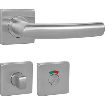 Dveřní kování MP - ESSO - HR Provedení: klika/klika, Typ otvoru: rozety WC s ukazatelem