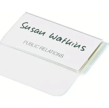 Archivační box DURABLE 8120, Jmenovka se zasunovací klopou, formát 40x75 mm, čirá