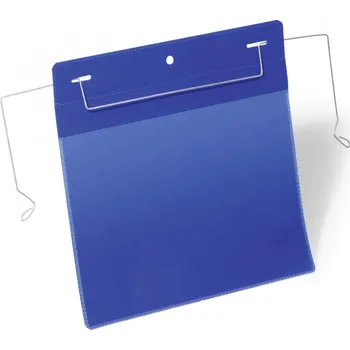 Durable 1752, závěsná kapsa s drátěným úchytem A5 na šířku, modrá
