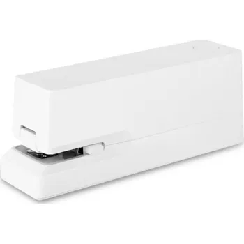 Q Elektrická sešívačka Deli TA750 bílá, výkon 20 listů, napájení USB / AA