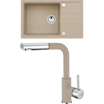 Set Alveus (dřez Intermezzo 130 Beige 55 + baterie Siros Beige 55) SETA22250