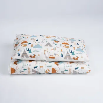 Povlečení Tulimese Povlečení béžové teepee smetanová ROZMĚRY POVLAKU NA PEŘINU: POVLAK NA PEŘINU 90X130 CM, ROZMĚRY POVLAKU NA POLŠTÁŘ: POVLAK NA POLŠTÁŘ 70X90 CM