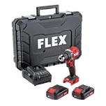 FLEX DD 2G 18.0-EC LD/2.5 Set, aku šroubovák 18,0 V (Verze: s kufrem, nabíječkou a 2x baterií 2.5 Ah)