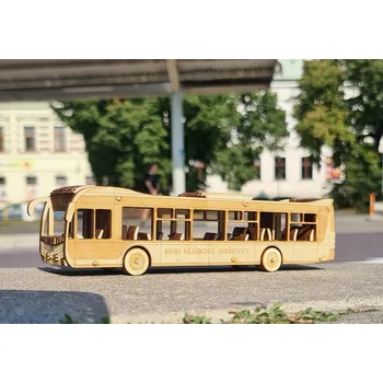 autíčko VRKY - sběratelské modely Model autobusu SOR NS 12 1:64 (nápis na přání)