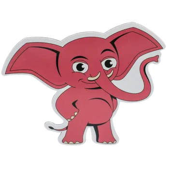 Sexy Elephant Merch – sběratelský magnet Nahatý