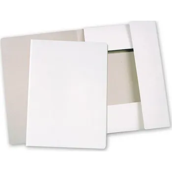 HIT OFFICE Odkládací mapa 3 klopy bez gumičky 253 bílá, 350 g