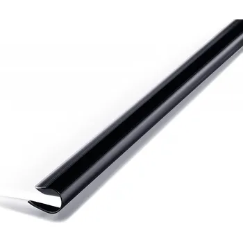 Kancelář DURABLE 2909, černá násuvná lišta 6-9 mm, pro formát A4, balení 25 ks