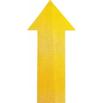 Kancelář Durable 1705, podlahová značka tvar Šipka, žlutá, sada 10ks