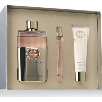 Kosmetická sada Gucci Guilty Pour Femme EDT 90 ml + EDT MINI 10 ml + BL 50 ml W