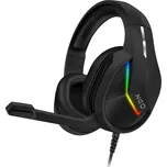 CONNECT IT CHP-3595-BK - LED RGB Herní drátová sluchátka s mikrofonem černá