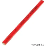 KOH-I-NOOR 1536, tužka tesařská krátká červená, tvrdost č.2