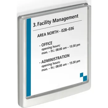 Archivační box Durable 4862, orientační štítek CLICK SIGN 149x148,5 mm, bílá