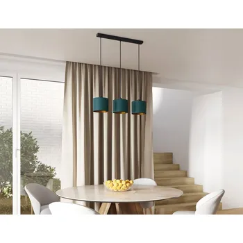 Stojací lampa Vespillo 18x75x105cm závěsná lampa 3 zelený/zlatý