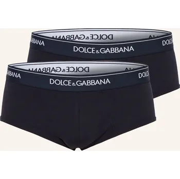 Kalhotky Dolce & Gabbana Slipové Kalhotky, 2 Kusy V Balení, tmavě modrá