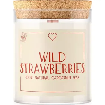 Svíčka Goodie Svíčka s dřevěným praskajícím knotem - Lesní jahody - Wild Strawberries 160 g