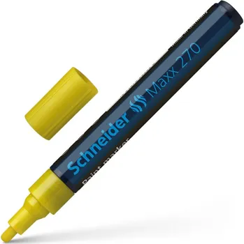 Schneider Maxx 270, permanentní lakový popisovač , žlutá, stopa 1-3 mm