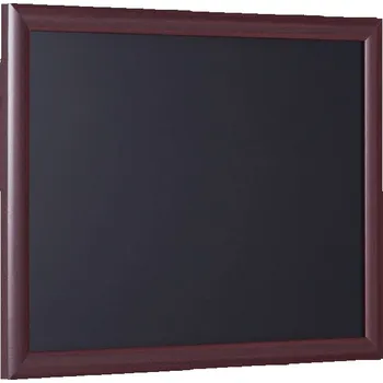 Kancelářský nábytek Victoria Nástěnná tabule s černým povrchem, psaní křídou, lakovaný cherry rám 60x90 cm
